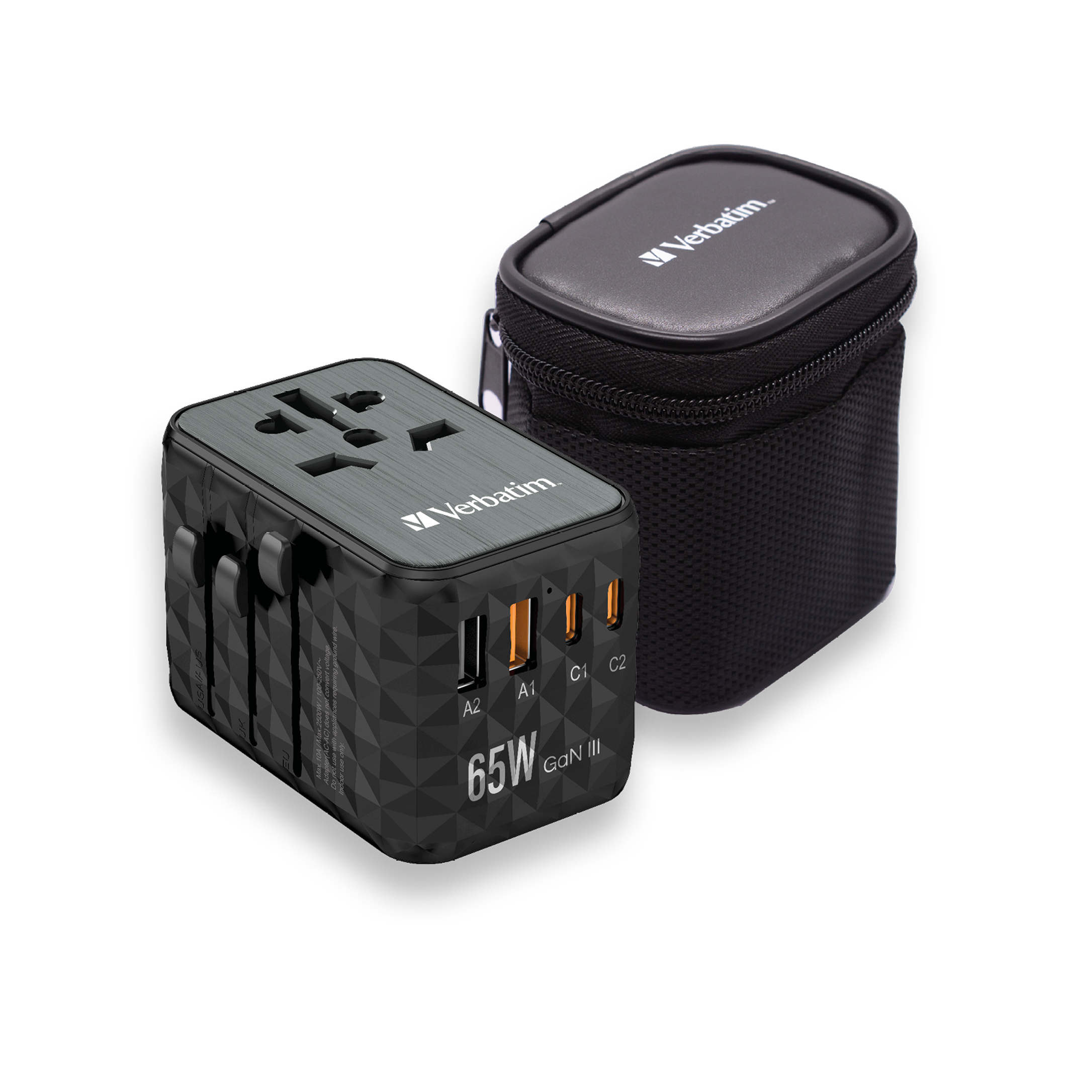 Verbatim UTA-05 GaN III 65W Universal Travel Adapter